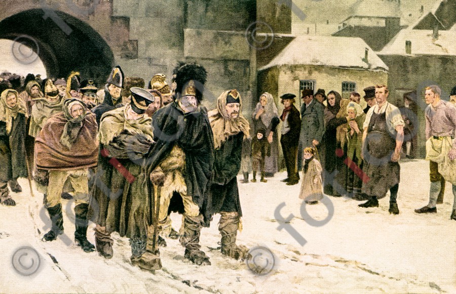 Rückzug aus Russland 1813 I Retreat from Russia 1813 - Foto foticon-kampf-004.jpg | foticon.de - Bilddatenbank für Motive aus Geschichte und Kultur
