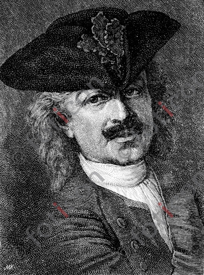 Portrait von Leopold I., Fürst von Anhalt-Dessau | Portrait of Leopold I, Prince of Anhalt-Dessau - Foto foticon-portrait-0072-sw.jpg | foticon.de - Bilddatenbank für Motive aus Geschichte und Kultur