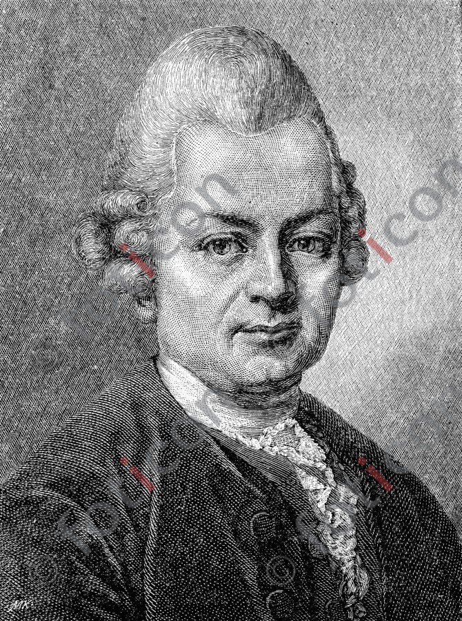 Portrait von Gotthold Ephraim Lessing | Portrait of Gotthold Ephraim Lessing - Foto foticon-portrait-0100-sw.jpg | foticon.de - Bilddatenbank für Motive aus Geschichte und Kultur