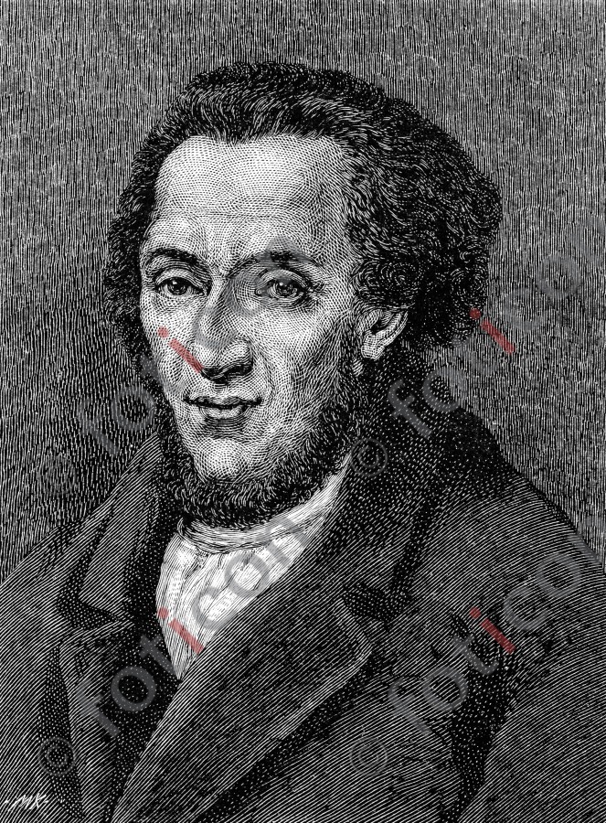 Portrait von Moses Mendelssohn | Portrait of Moses Mendelssohn - Foto foticon-portrait-0101-sw.jpg | foticon.de - Bilddatenbank für Motive aus Geschichte und Kultur