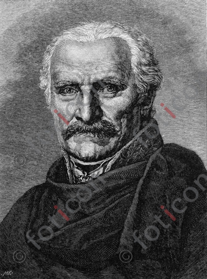 Portrait von Gebhard Leberecht von Blücher | Portrait of Gebhard Leberecht von Blücher (foticon-portrait-0110-sw.jpg)