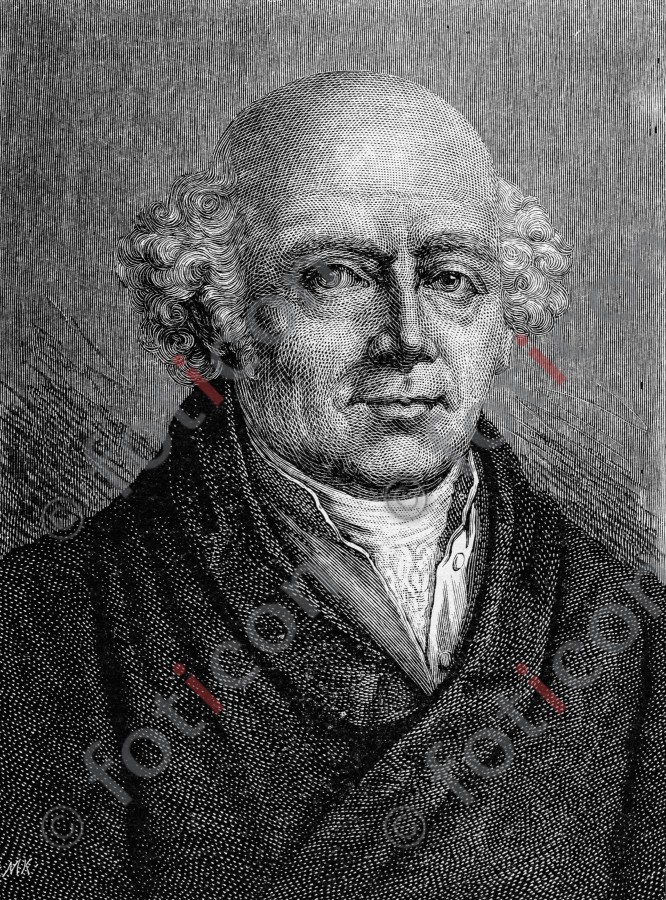 Portrait von Christian Friedrich Samuel Hahnemann | Portrait of Christian Friedrich Samuel Hahnemann - Foto foticon-portrait-0121-sw.jpg | foticon.de - Bilddatenbank für Motive aus Geschichte und Kultur