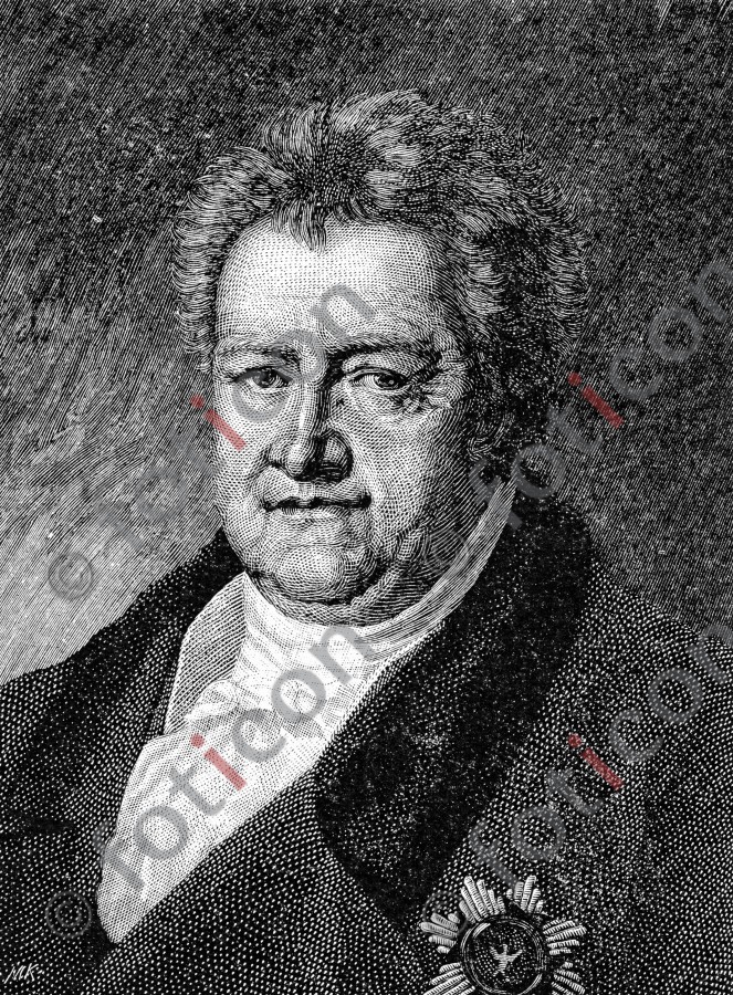 Portrait von Karl August von Sachsen-Weimar-Eisenach | Portrait of Karl August von Sachsen-Weimar-Eisenach - Foto foticon-portrait-0124-sw.jpg | foticon.de - Bilddatenbank für Motive aus Geschichte und Kultur