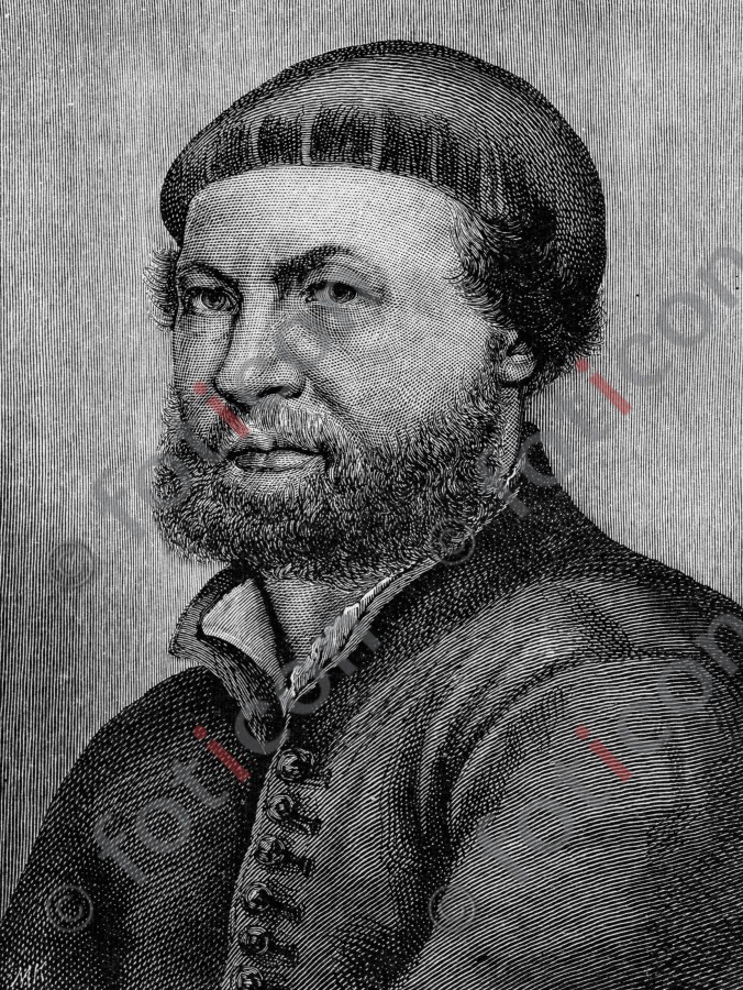 Portrait von Hans Holbein dem Jüngeren | Portrait of Hans Holbein the Younger (foticon-portrait-0147-sw.jpg)