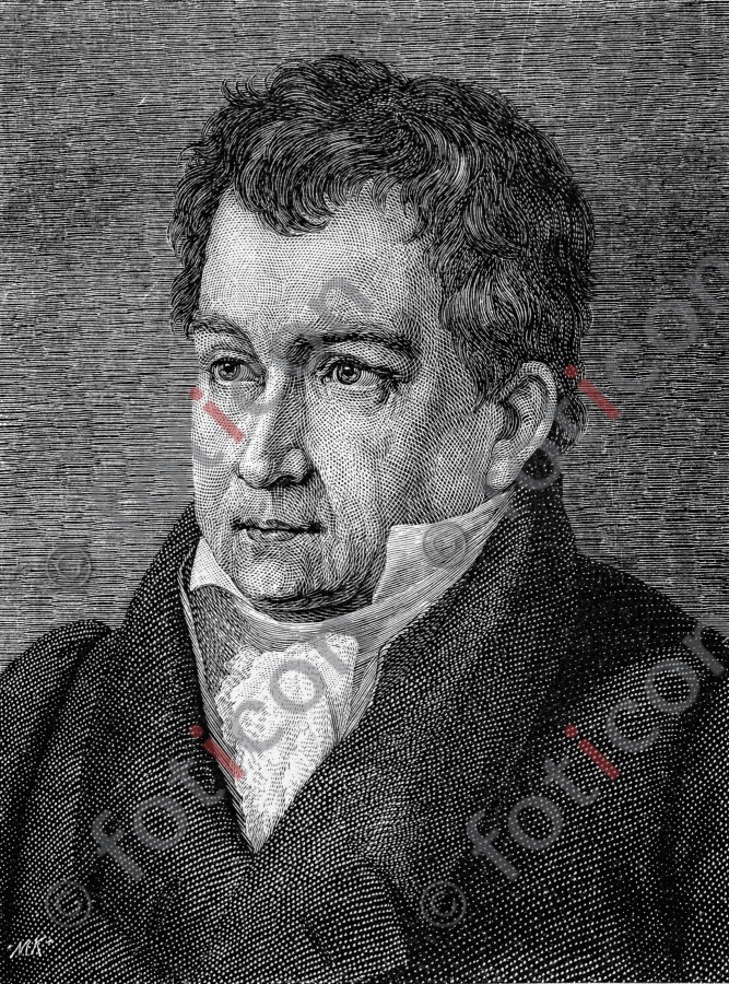 Portrait von Johann Ludwig Tieck | Portrait of Johann Ludwig Tieck - Foto foticon-portrait-0179-sw.jpg | foticon.de - Bilddatenbank für Motive aus Geschichte und Kultur